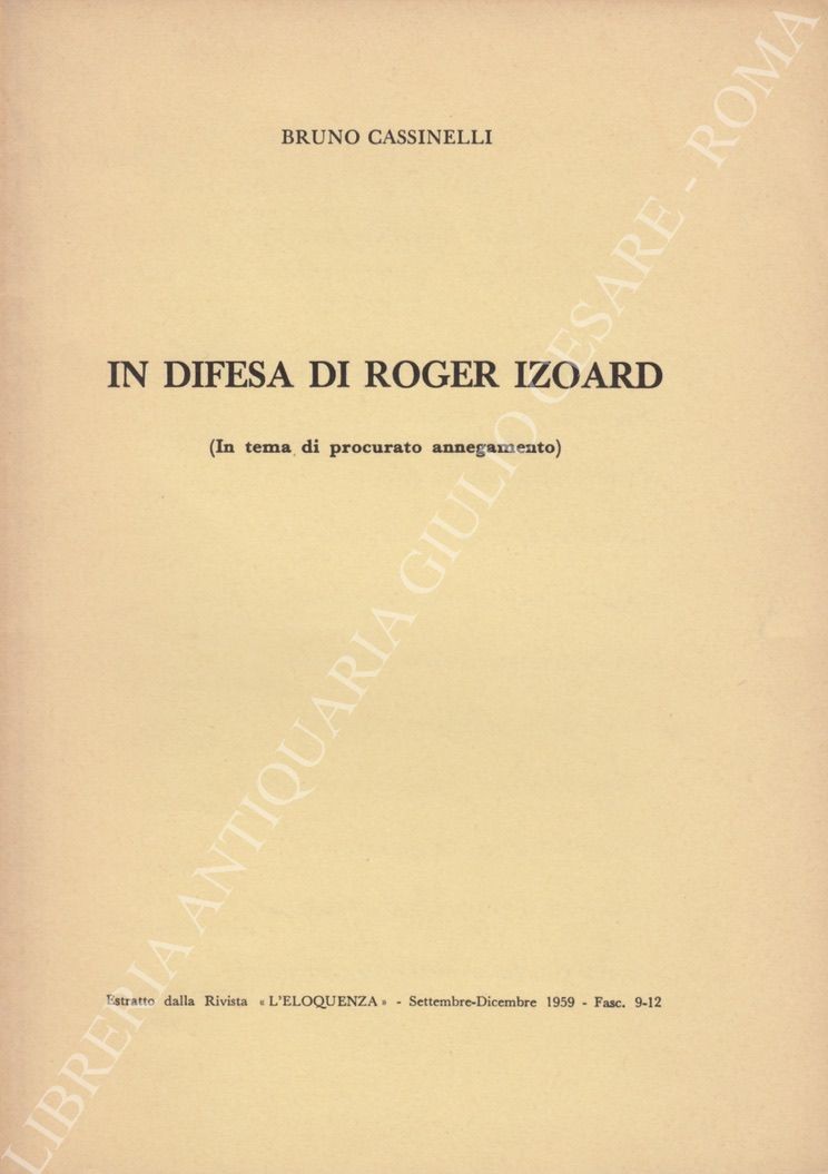 In difesa di Roger Izoard