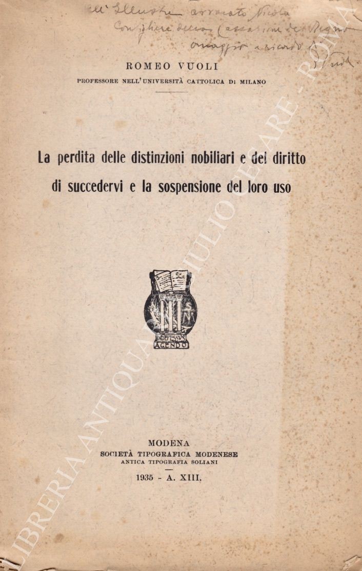 La perdita delle distinzioni nobiliari e del diritto di succedervi