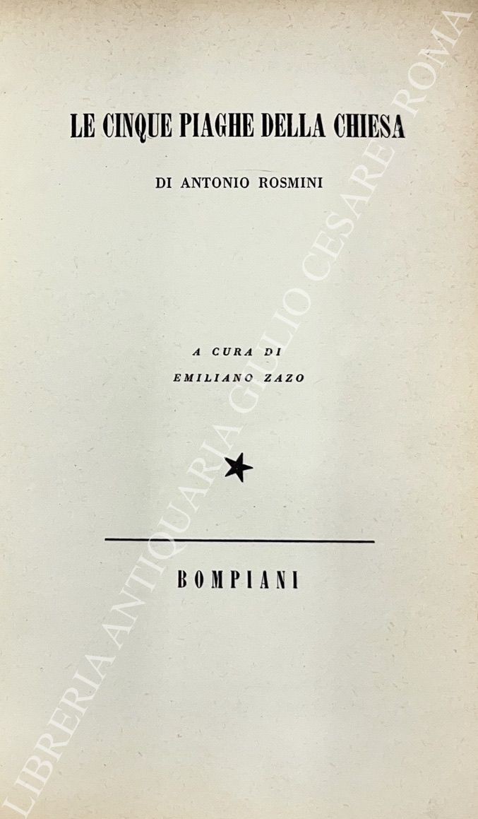 Le cinque piaghe della Chiesa