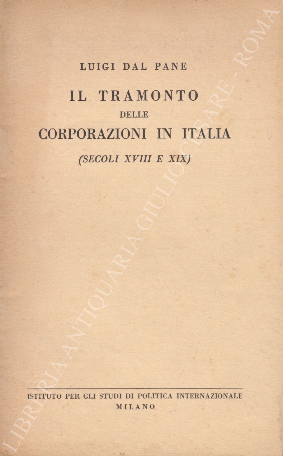 Il tramonto delle corporazioni in Italia