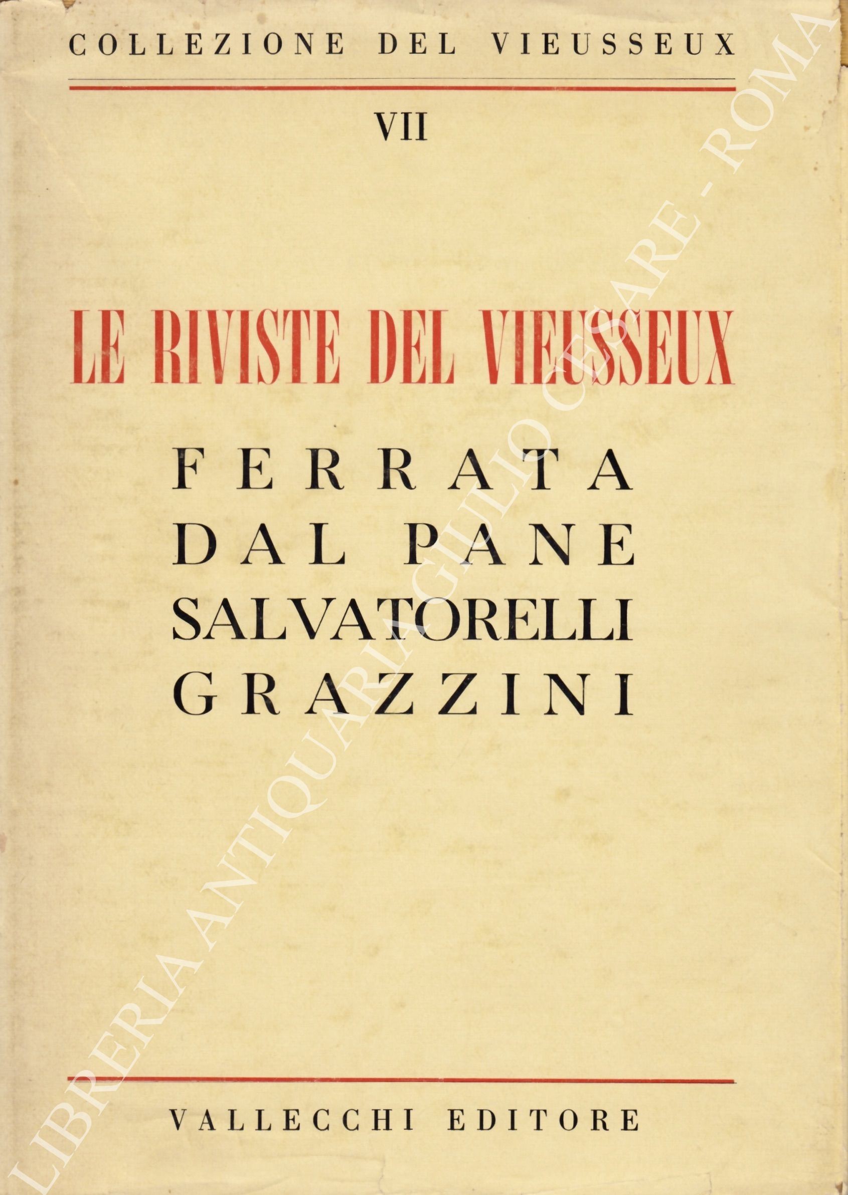 Le riviste del Vieusseux