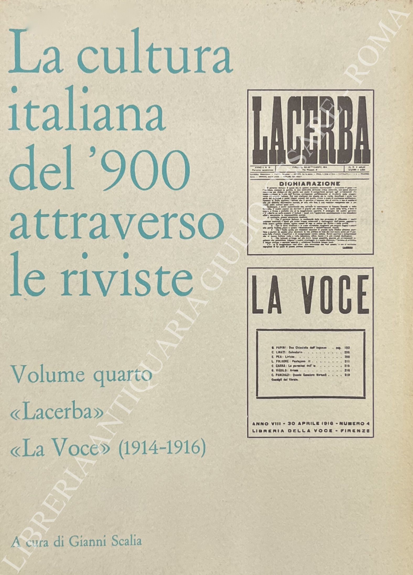 La cultura italiana del 900 attraverso le riviste