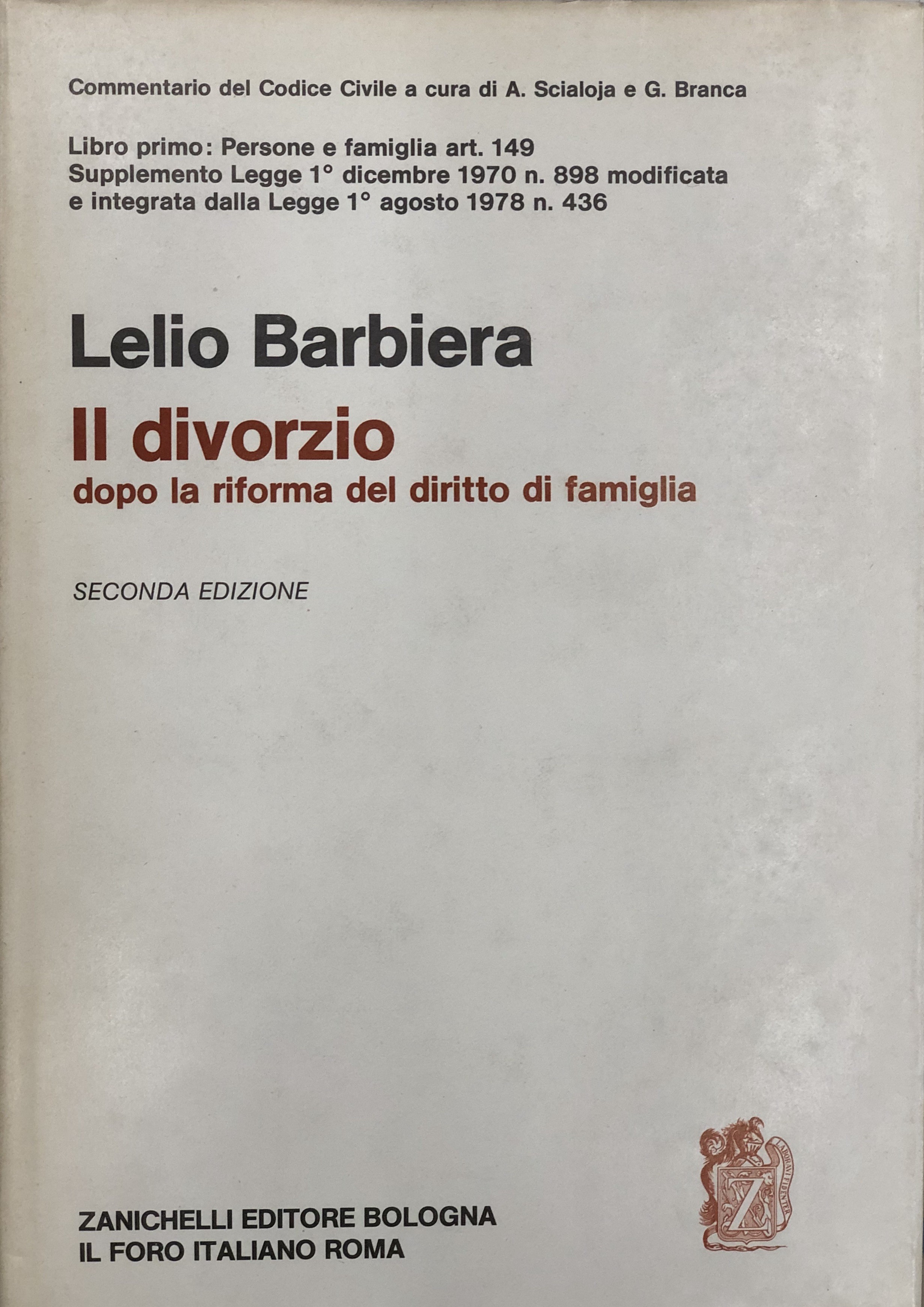 Disciplina dei casi di scioglimento del matrimonio