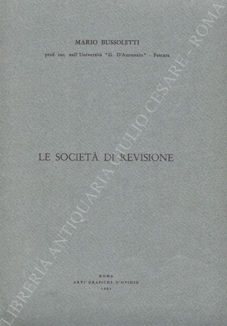 Le società di revisione