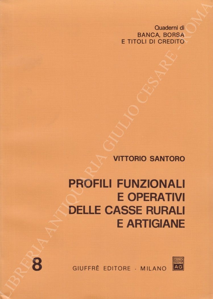 Profili funzionali e operativi delle casse rurali e artigiane