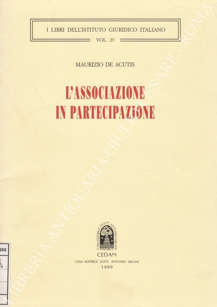 L'associazione in partecipazione
