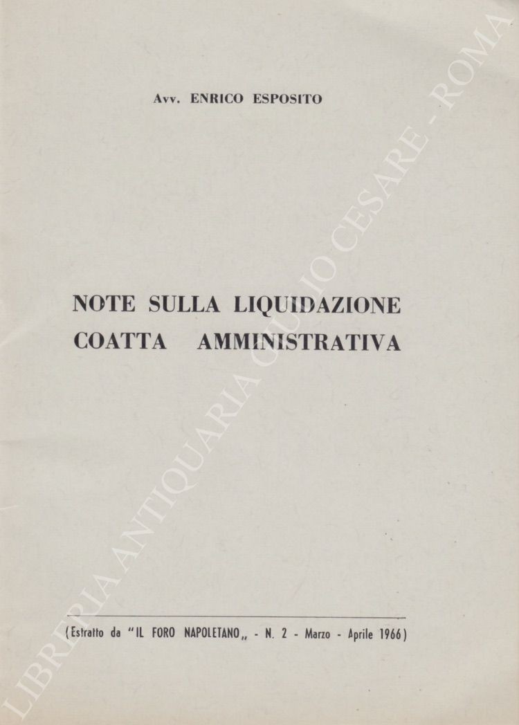 Note sulla liquidazione coatta amministrativa