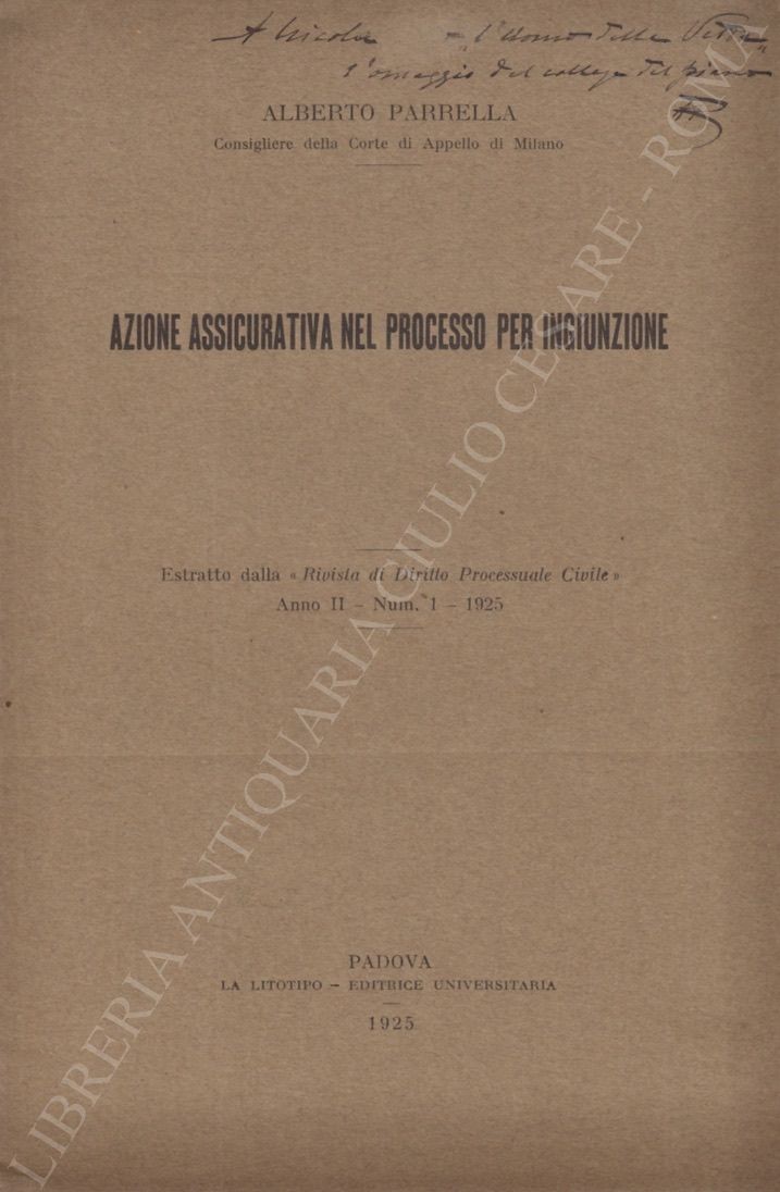 Azione assicurativa nel processo per ingiunzione