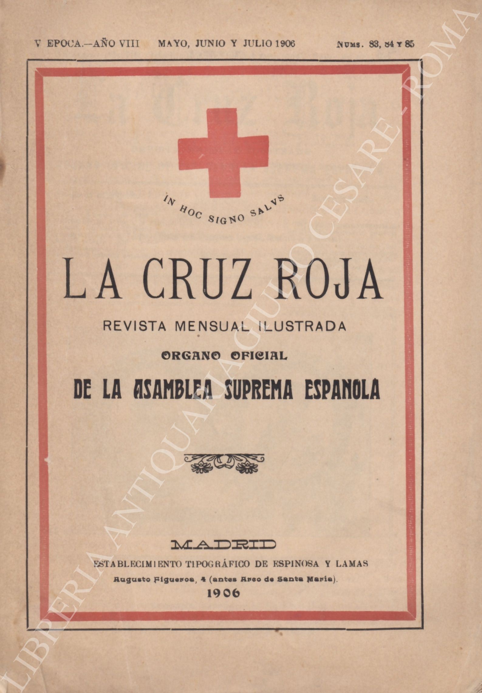 La Cruz Roja. Revista mensual ilustrada