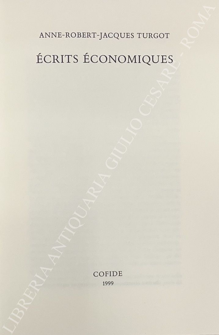 Ecrits economiques