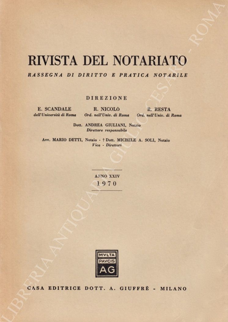 La rivista del Notariato