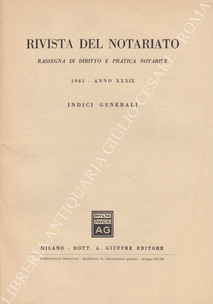 La rivista del Notariato