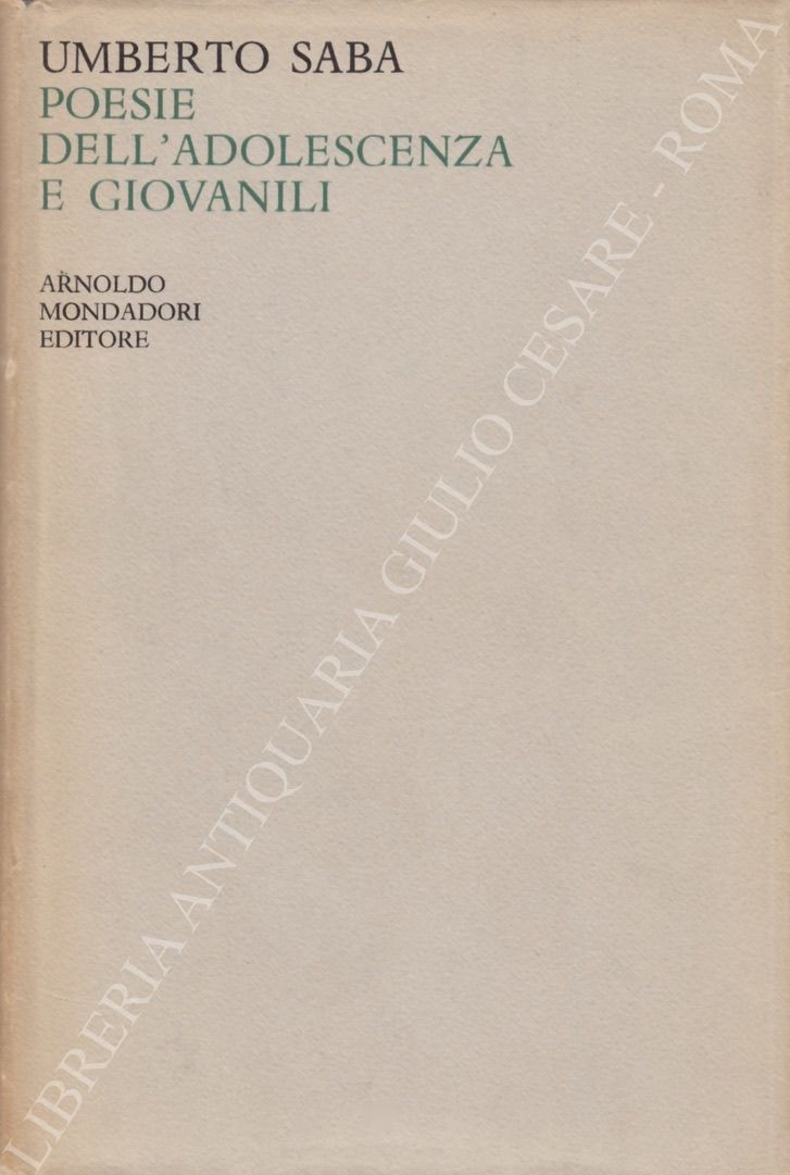 Poesie dell'adolescenza e giovanili