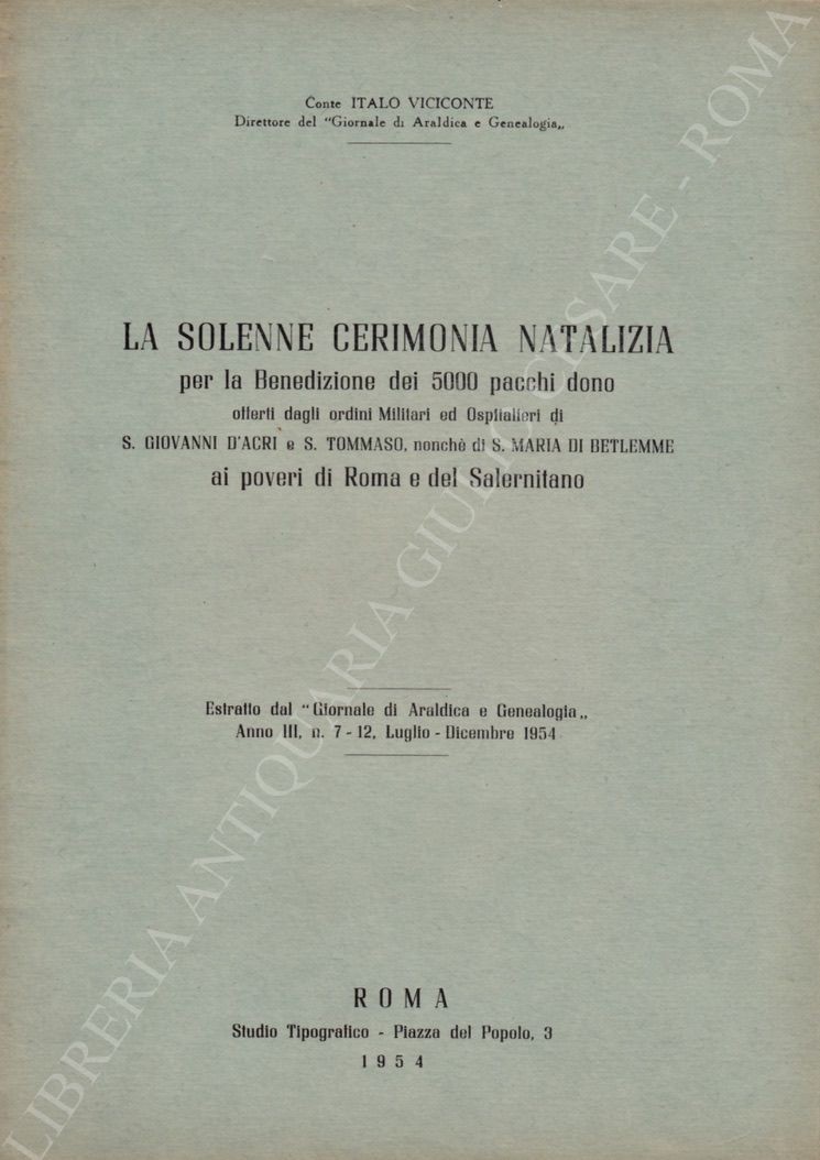 La solenne cerimonia natalizia per la Benedizione del 5000 pacchi 