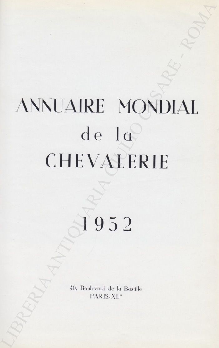 Annuaire mondial de la chevalerie