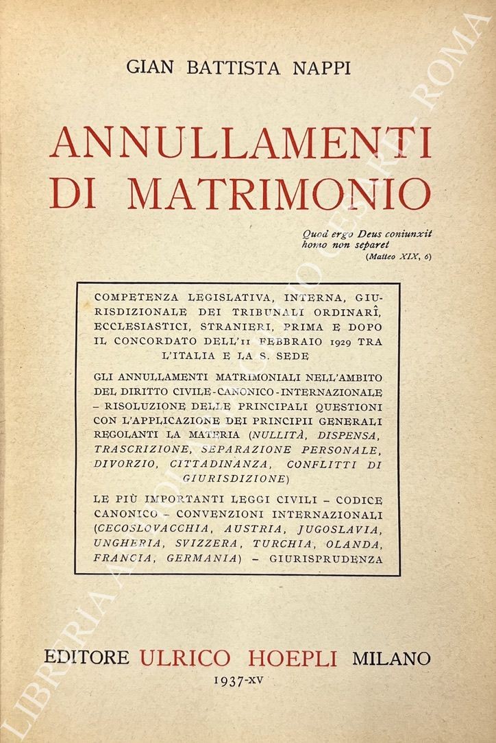 Annullamenti di matrimonio
