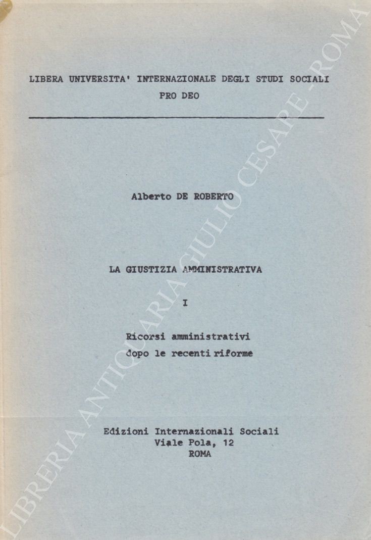 La giustizia amministrativa