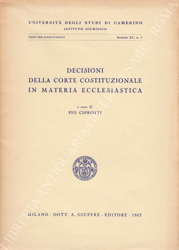 Decisioni della Corte Costituzionale