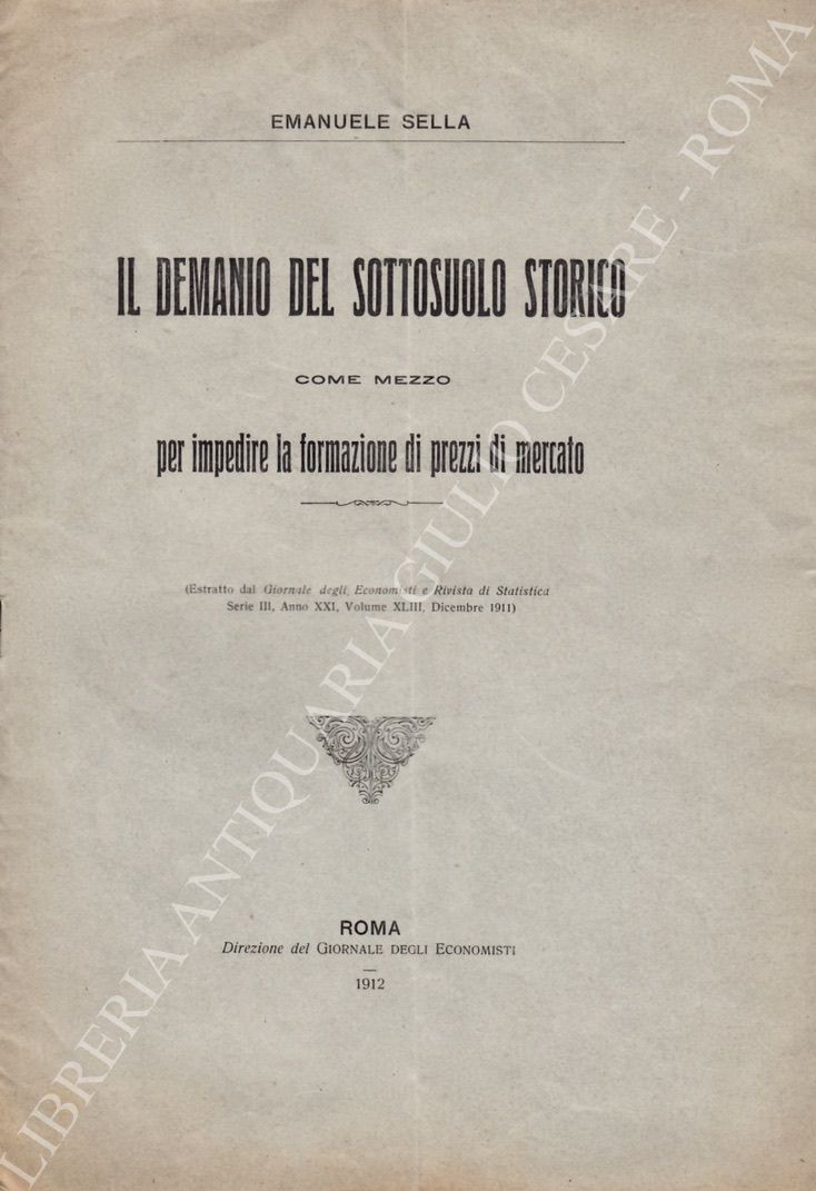 Il demanio del sottosuolo storico