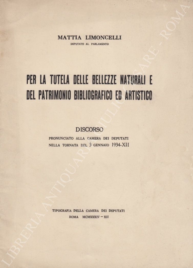 Per la tutela delle bellezze naturali