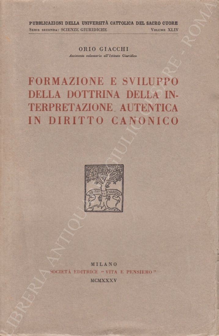 Formazione e sviluppo della dottrina della interpretazione