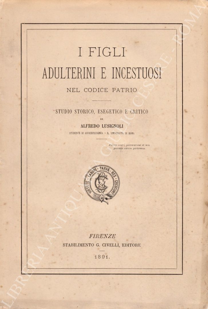 I figli adulterini e incestuosi