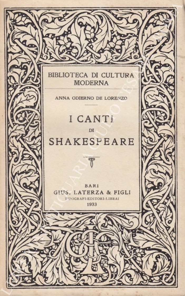 I Canti di Shakespeare