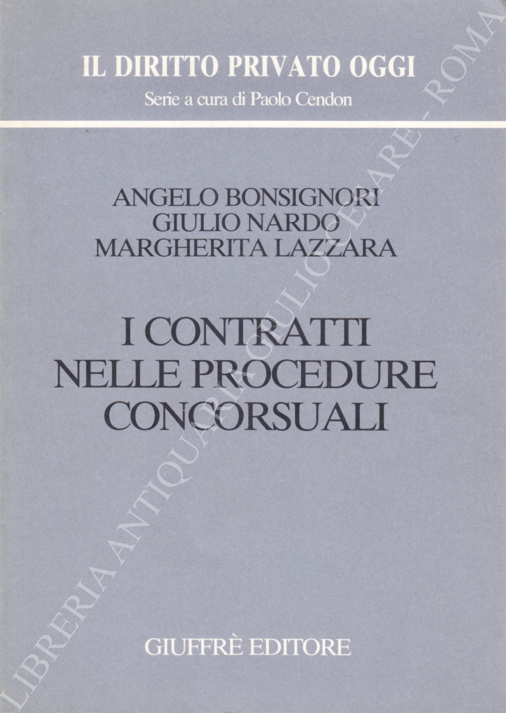 I contratti nelle procedure concorsuali
