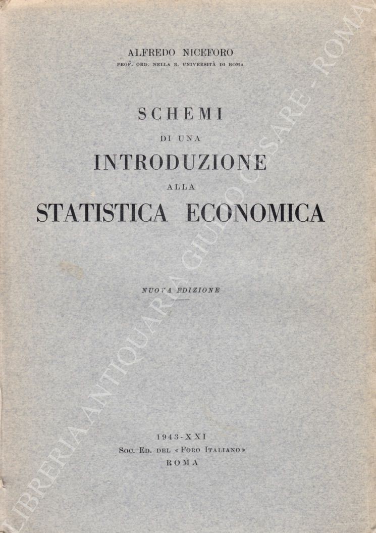 Schemi di una introduzione alla statistica economica
