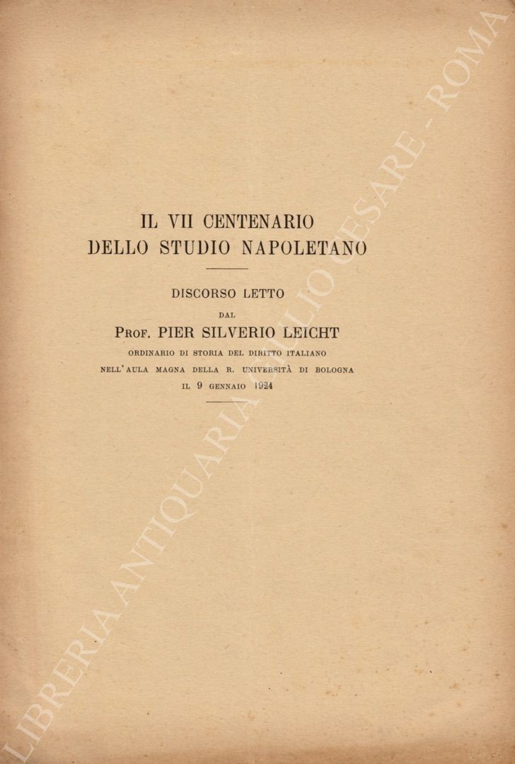 Il VII centenario dello studio napoletano