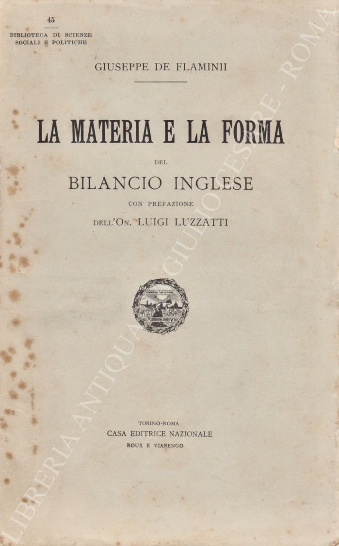 La materia e la forma del bilancio inglese