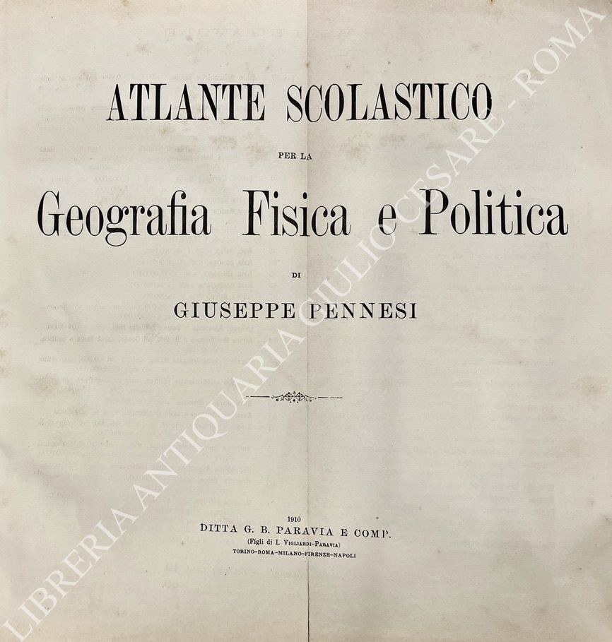 Atlante scolastico per la Geografia Fisica e Politica