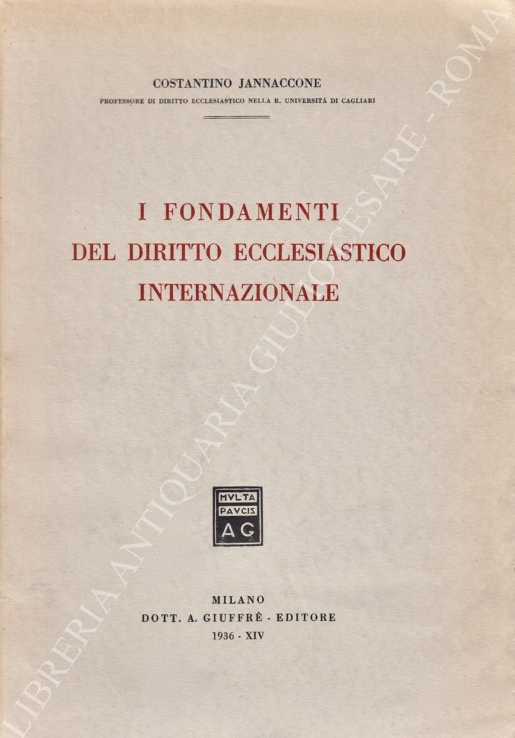 I fondamenti del diritto ecclesiastico internazionale