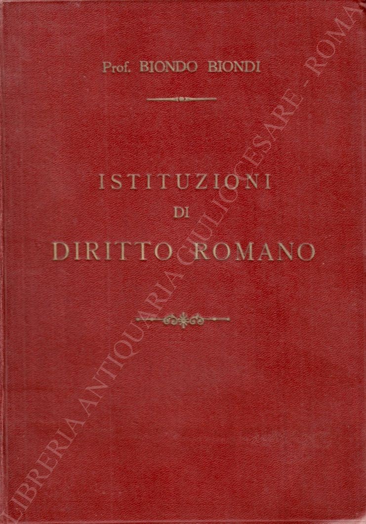 Corso di istituzioni di diritto romano