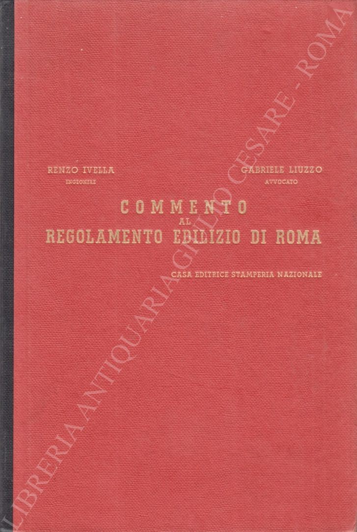 Commento al regolamento edilizio di Roma