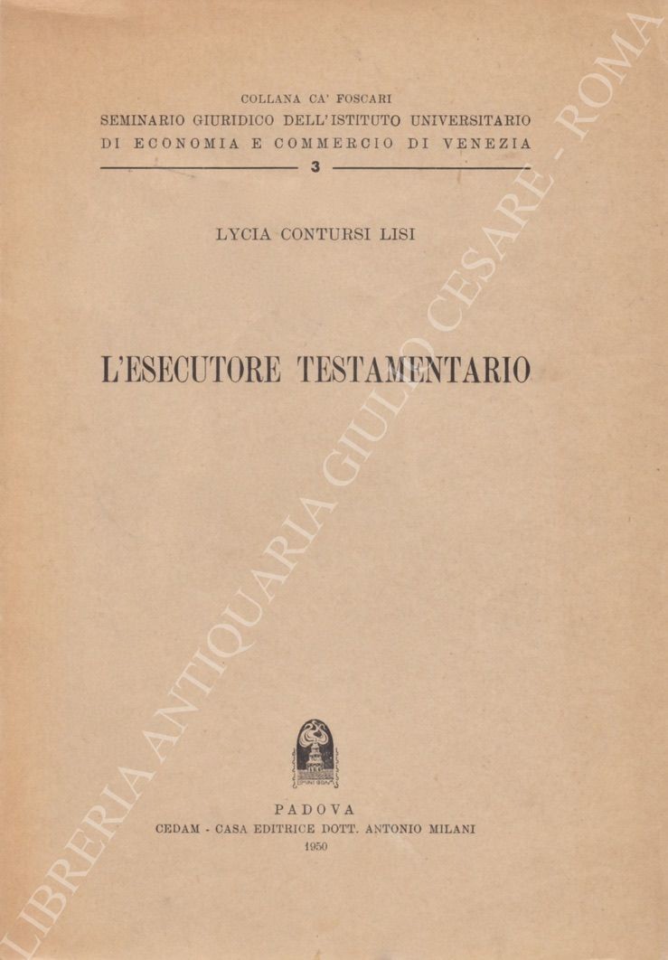 L'esecutore testamentario