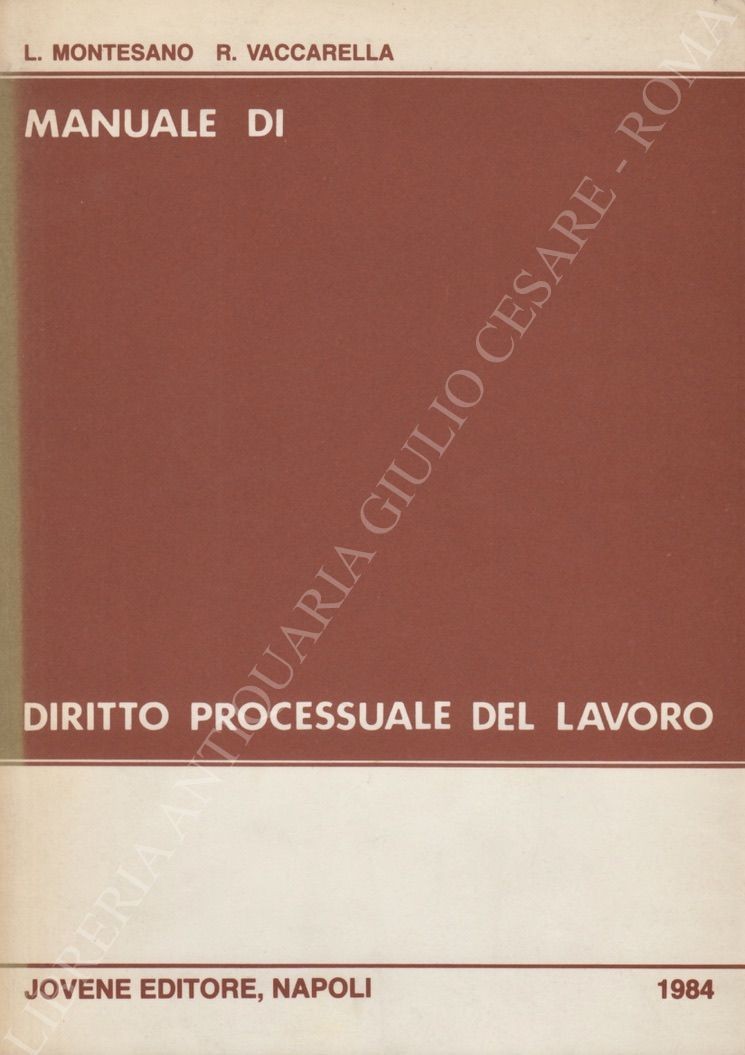 Manuale di diritto processuale del lavoro