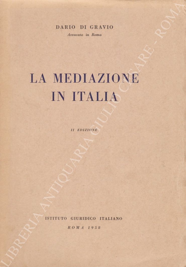 La mediazione in Italia