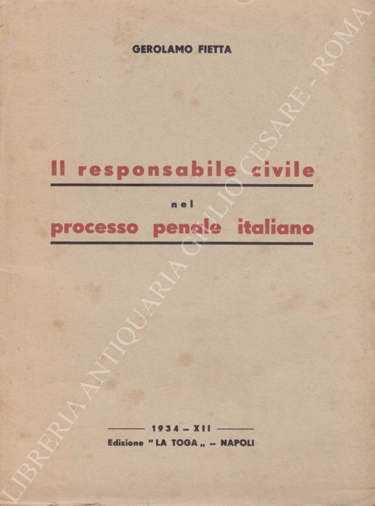 Il responsabile civile