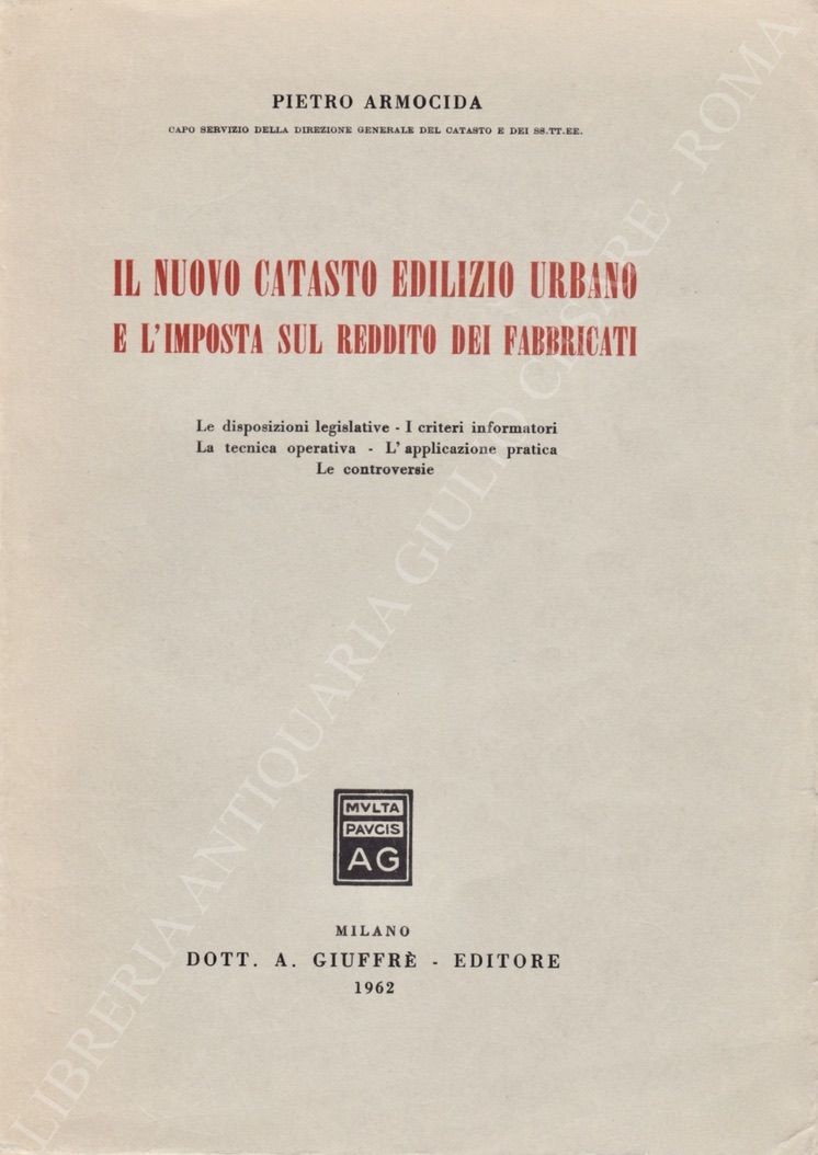 Il nuovo catasto edilizio urbano