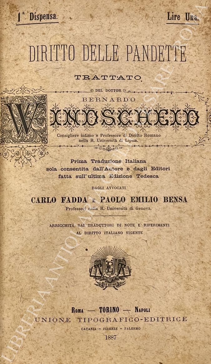 Diritto delle Pandette Trattato