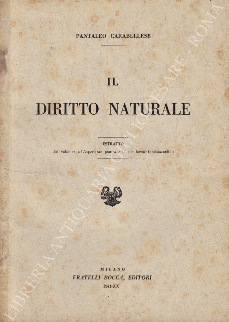 Il diritto naturale