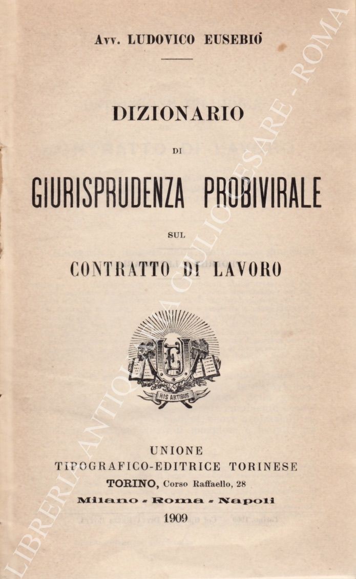 Dizionario di giurisprudenza probivirale