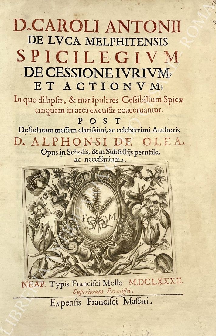 D. Caroli Antonii De Luca Melphitensis