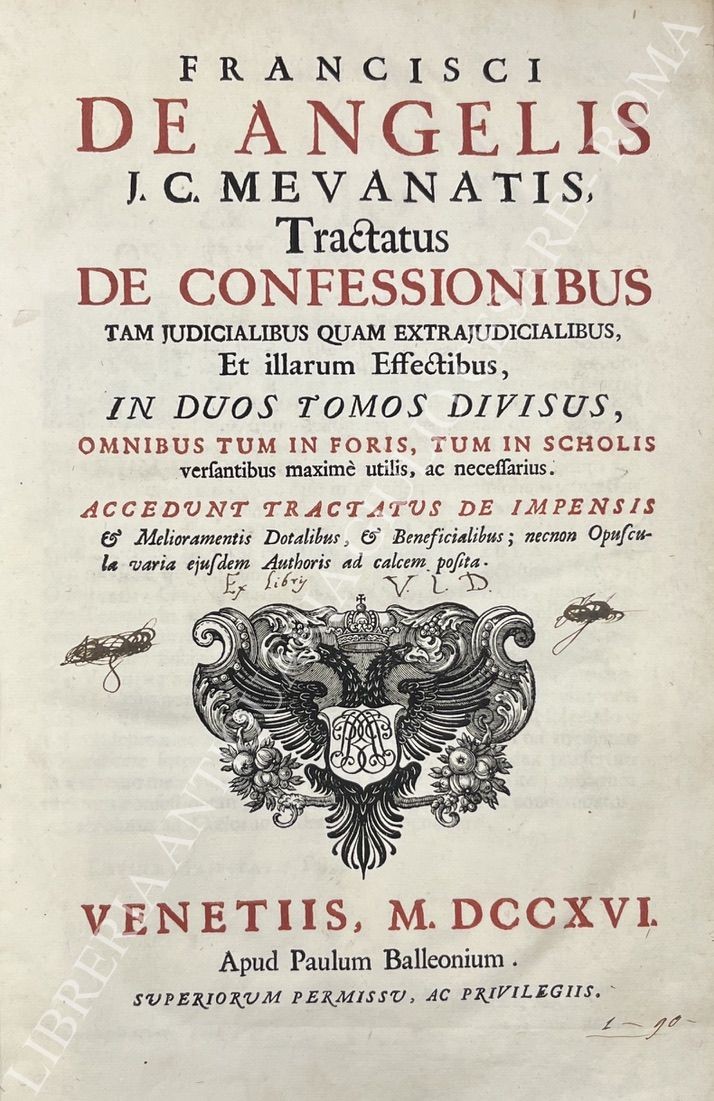 Francisci De Angelis J.C. Mevanatis, Tractatus