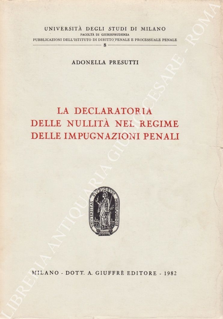 La declaratoria delle nullità