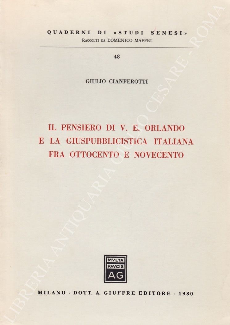 Il pensiero di V. E. Orlando