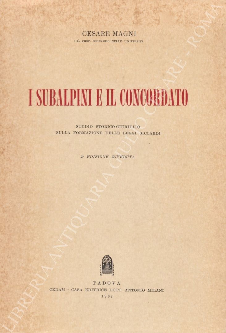 I subalpini e il concordato