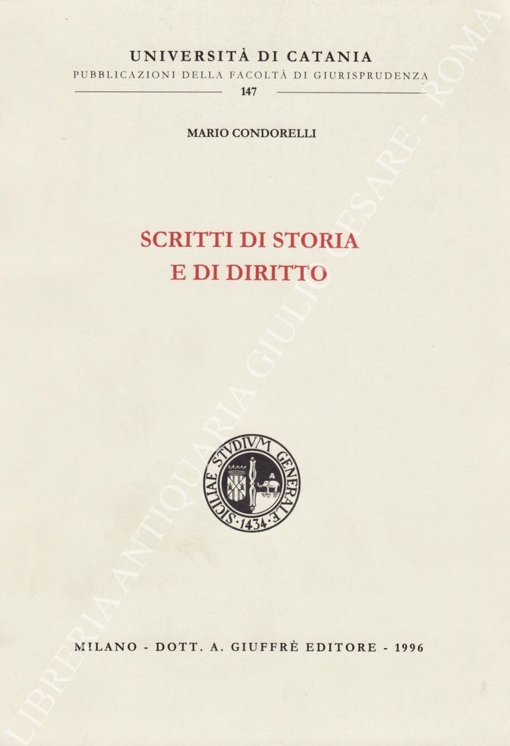 Scritti di storia e di diritto 