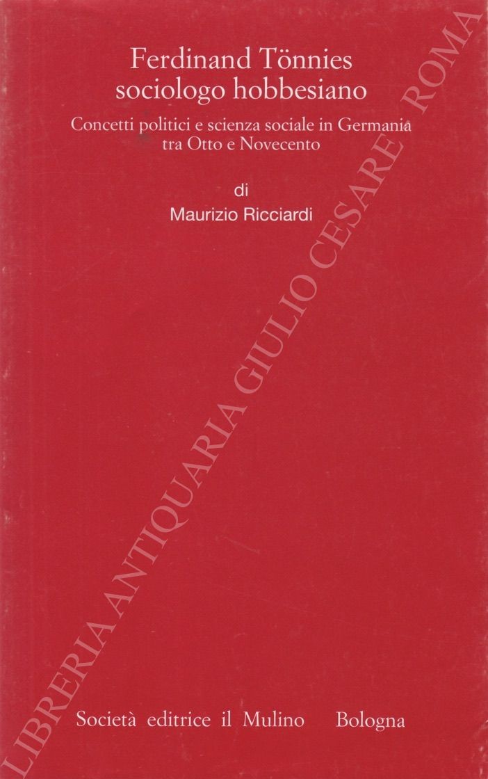 Ferdinand Tonnies sociologo hobbesiano